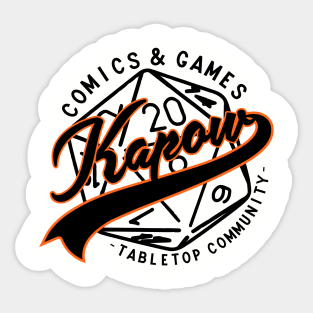 Kapow Tabletop Orange Sticker